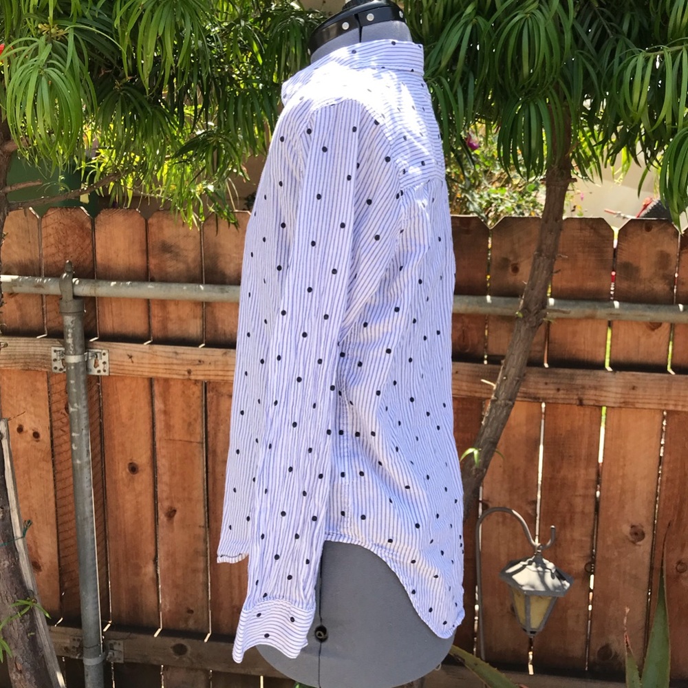 Rails Taylor Flocked Polkadot Button-Down Shirt - image 3